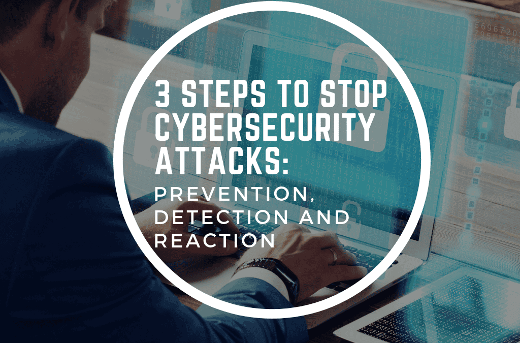 Three Steps to Stop Cybersecurity Attacks: Prevention, Detection and Reaction